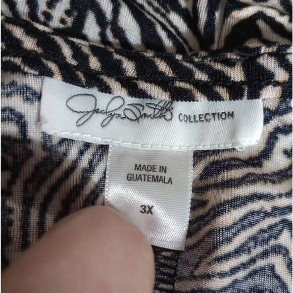Jaclyn Smith Shirt Ladies 3x Sleeveless Zebra Print - Picture 4 of 6